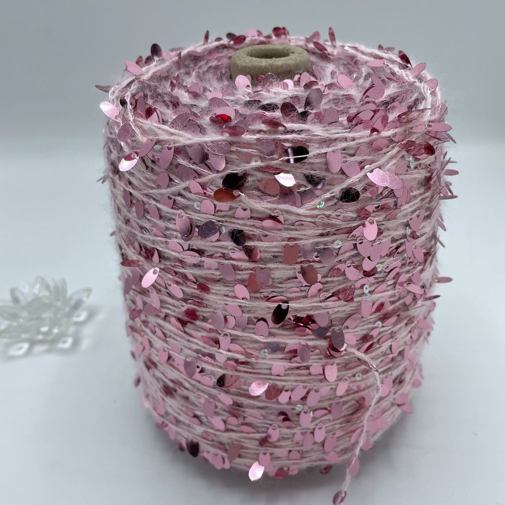 Пайетки FILATI ITALIANA 51% каплевидные пайетки 15% альпака 8% хлопок 26% полиаимд