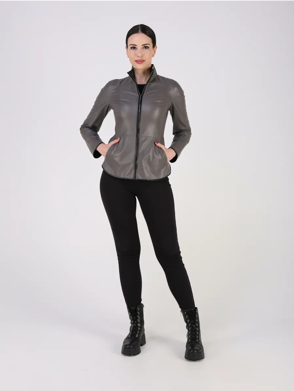 Кожаная куртка демисезонная двухсторонняя натуральная