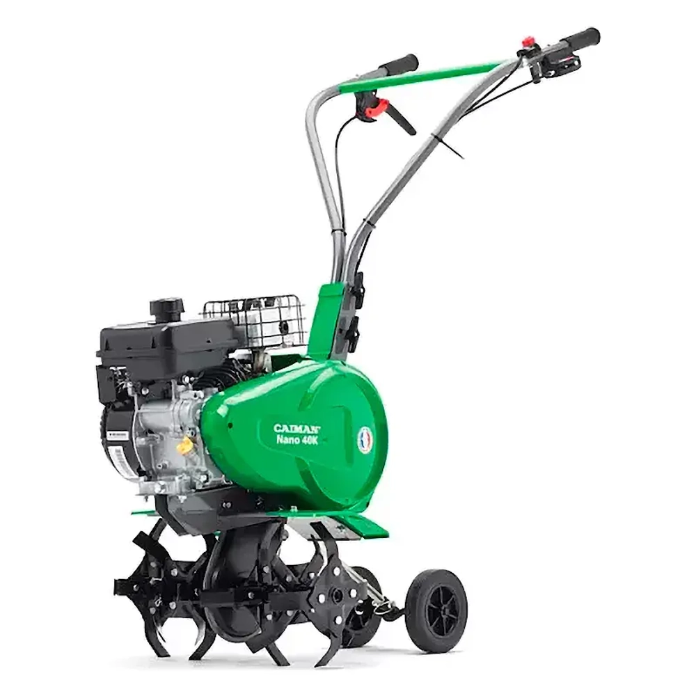 Caiman Nano 40 культиватор бензиновый с насадкой "щелеватель газона" 6000360505 MAX