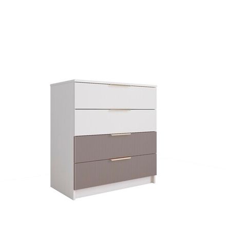 Комод 800 Лавис КМД 800.1 (Белый/Грей софт)