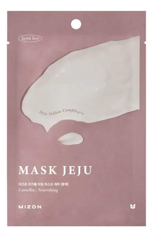 MIZON Питательная тканевая маска для лица с экстрактом камелии - JOYFUL TIME MASK JEJU [CAMELLIA] ,23мл