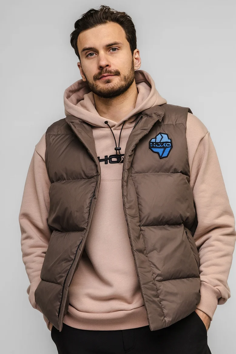 Жилет "НОХО" утеплённый, унисекс, цвет "Прибрежный туман"