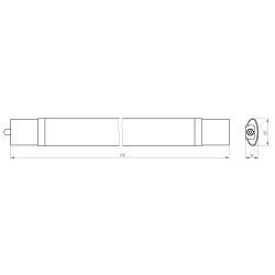 Линейный светодиодный светильник ЭРА SPP-3-50-4K-M 50Вт 4000К 4250Лм IP65 1515х60х35 матовый