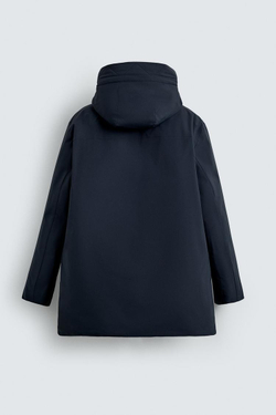 ZARA ПАРКА СТЕГАНАЯ ВОДООТТАЛКИВАЮЩАЯ, МОРСКОЙ СИНИЙ