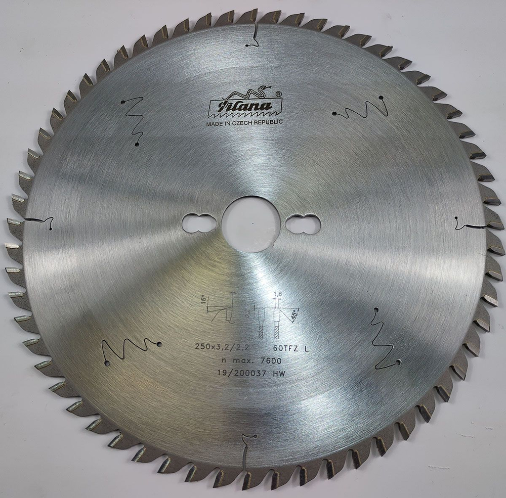 Пила дисковая TCT "Pilana" 250x3.2/2.2x30 z60   97-13 TFZ L