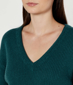 Хлопковый свитер Marc Cain - темно-зеленый (XC 41.32 M58)