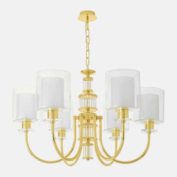 Подвесная люстра Crystal Lux ELENA SP6 GOLD