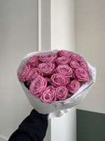 Букет из фиолетовых роз 17шт