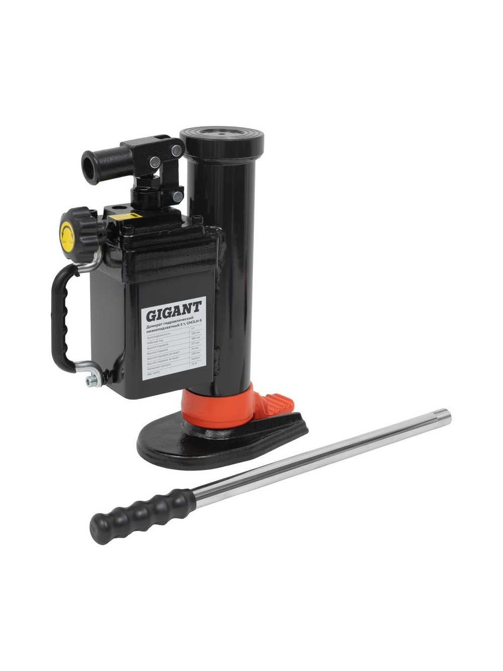 Гидравлический низкоподхватный домкрат Gigant 5т. GMJLH-5