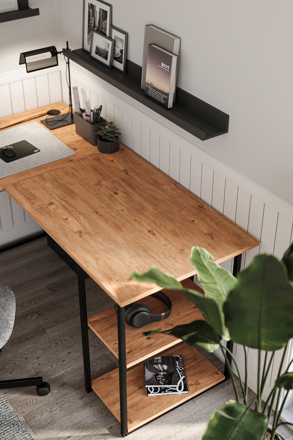 Угловой письменный стол ODIN 140х150 - сосна