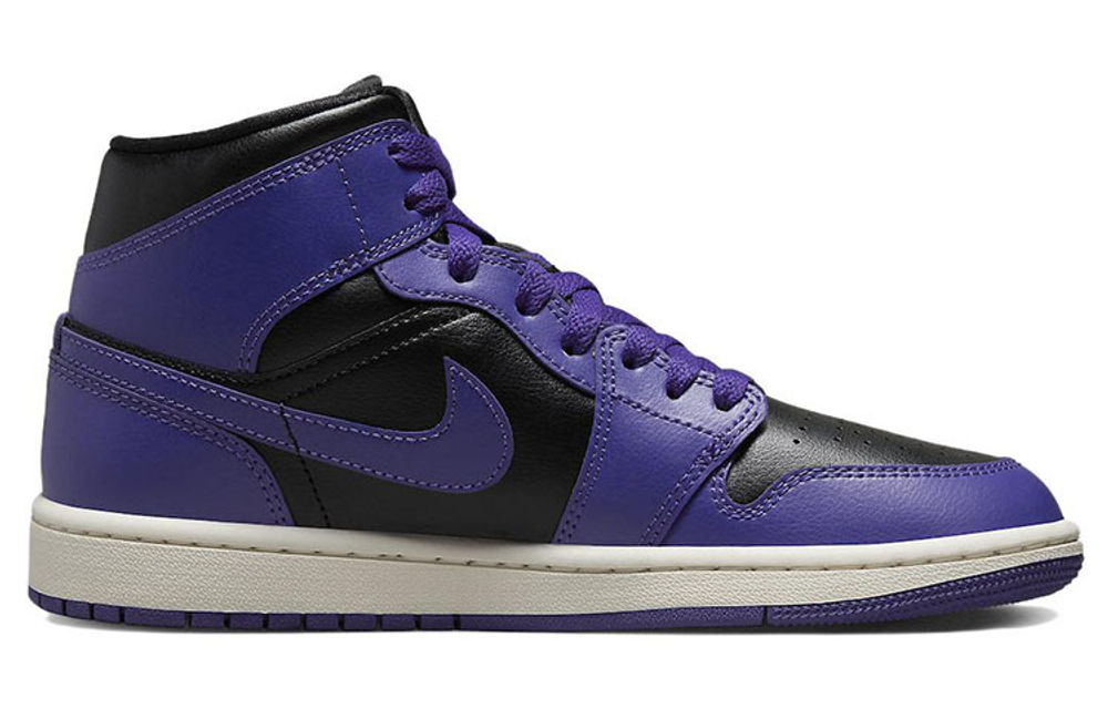 Кроссовки Jordan Air Jordan 1 Mid "Purple Black" (Женская размерная сетка)