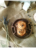 Поднос деревянный сервировочный из кедра для подач