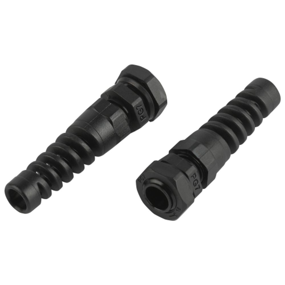 Кабельный ввод сальник ЭРА NO-224-249 с гибким отводом PGR 7 (d отв.12.5 мм / d провод.3-6.5 мм) IP54 (упаковка 10 штук)