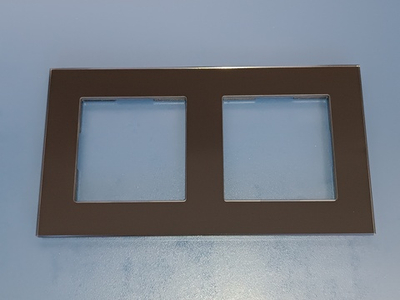 Bseed M2 Рамка двухпостовая стекло, цвет черный.