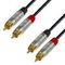 Adam Hall K4TCC0060 - кабель аудио REAN 2 x RCA (M) - 2 x RCA (M), 2 x 0.22 мм2, 0.6 м, черный