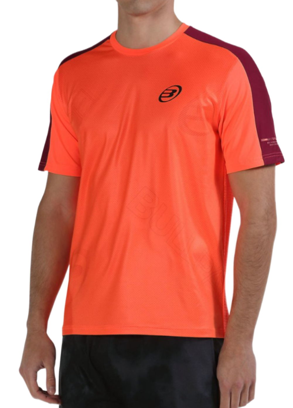 Теннисная футболка Bullpadel Mitad - coral fluor