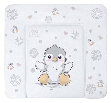 Пеленальный матрасик 80х71 Sweet Baby Pinguino New Grigio (пингвин серый)