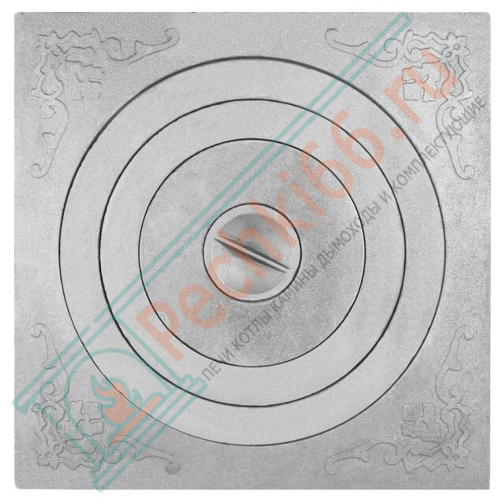 Плита чугунная П1-6, под казан от 8 до 20 л  (600x600x26,5) (Рубцовск) в Кирове