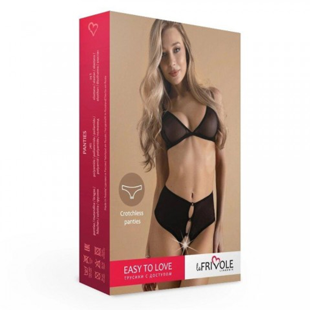 Трусики с доступом и каплевидными вырезами (Easy to love) (S/M; 42-44)