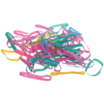 Резинки для волос силиконовые «Новый Год- Снеговик», цвет микс, 250шт, 17,5*11 см