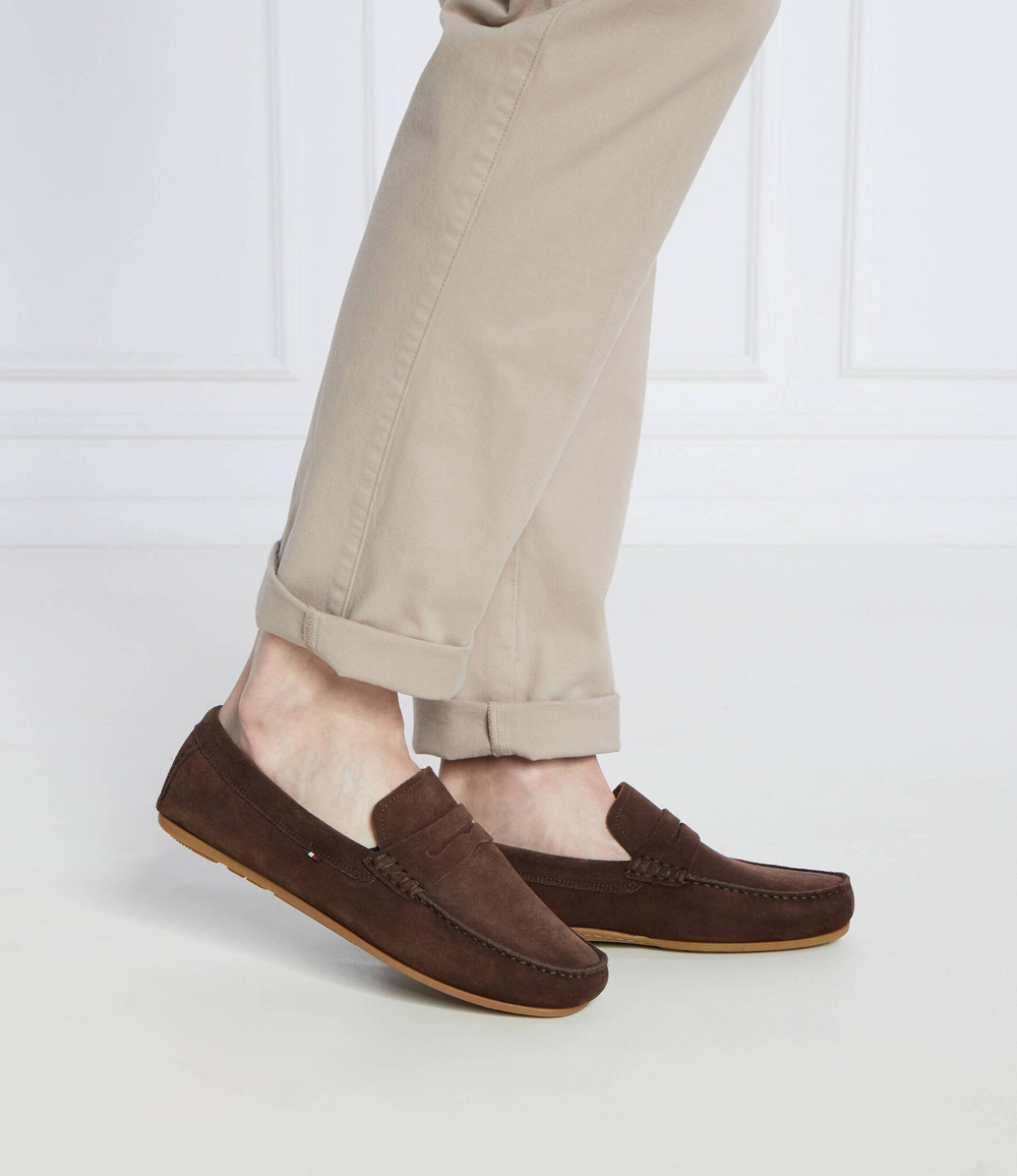 Кожаные мокасины Tommy Hilfiger - коричневый(FM0FM04998)