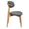 Стул Mod, тёмно-серое букле, ножки цвета орех