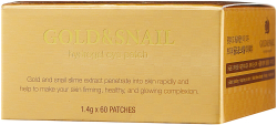 PETITFEE Набор патчей д/век гидрогелевые Золото/улитка Gold/Snail Hydrogel Eye Patch, 60 шт