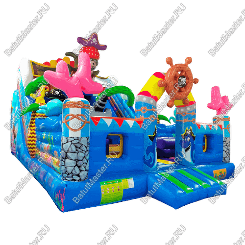 Коммерческий надувной батут "Полундра" 9*6*7 м