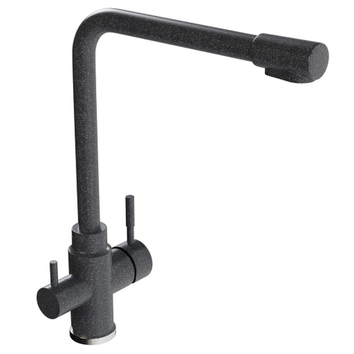 Смеситель для кухни 35к MIXLINE ML-GS13 (309) темно-серый с вых. для питьевого фильтра