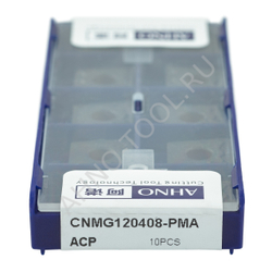 Пластина твердосплавная ISO CNMG120408-PMA ACP20E AHNO по стали, получистовая