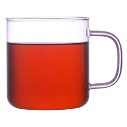 Чашка стеклянная 350мл Smart Solutions розовая