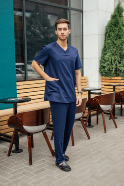 Костюм медицинский мужской | Бл-512/5+Б-133 либерти люкс