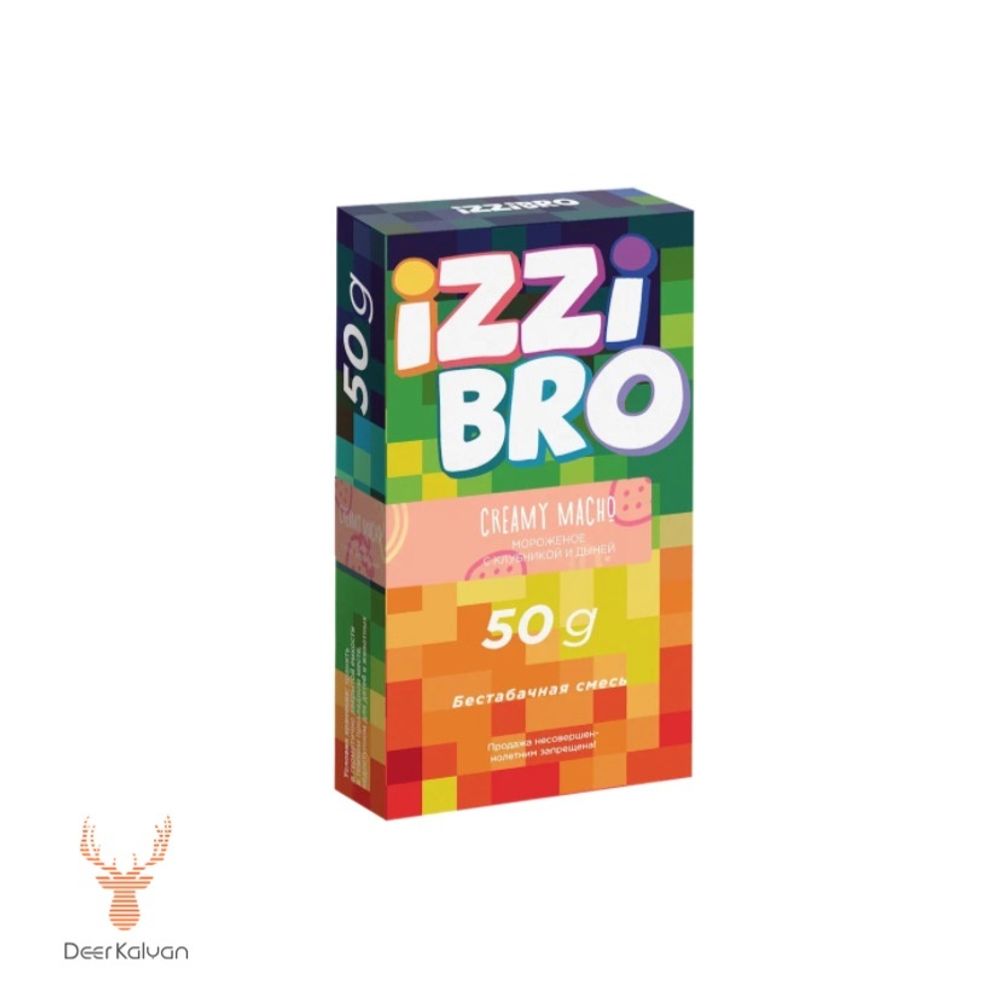 Izzibro &quot;Creamy Macho&quot; (Мороженое с Клубникой и Дыней) 50 гр.