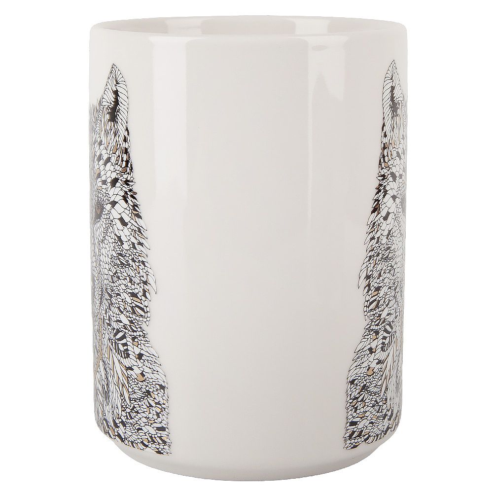 Кружка "Волк" v=500мл (фарфор) (картонная цветная лента)