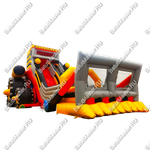 Детский надувной батут-горка "Бульдозер" 14*7*8.5 м