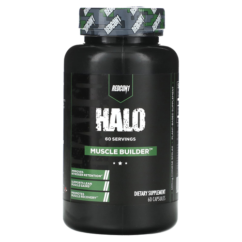 Redcon1, Halo, средство для наращивания мышечной массы, 100 мг, 60 капсул