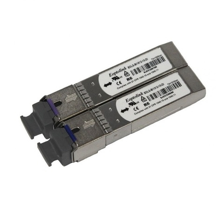 Комплект оптических SFP модулей TFortis (разъем 1xSC/SMF до 10 км)