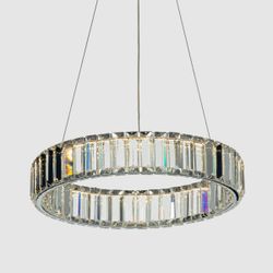 Citilux Чезаре CL338141 LED Люстра хрустальная с пультом Хром