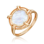 Кольцо из красного золота с перламутром