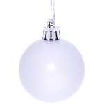 Новогодние шары 5 см (набор 24 шт) «Глянец», серебро