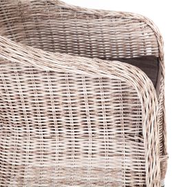 "Равенна" плетеное кресло из искусственного ротанга, цвет бежевый