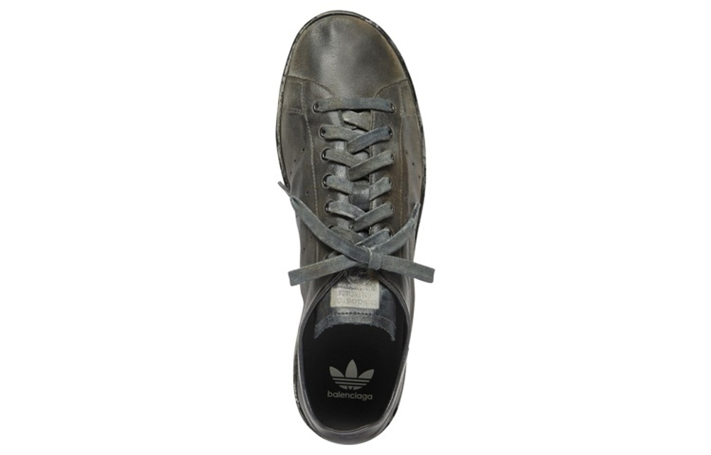 Adidas originals x Balenciaga Balenciaga leather lace-up low-cut fashion sneakers black old version