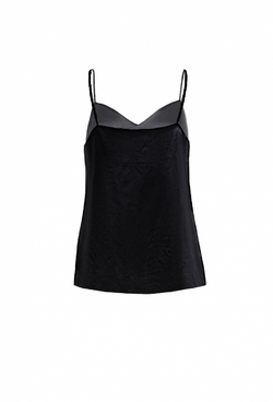 Топ на тонких бретелях черный 21-01-24 SS