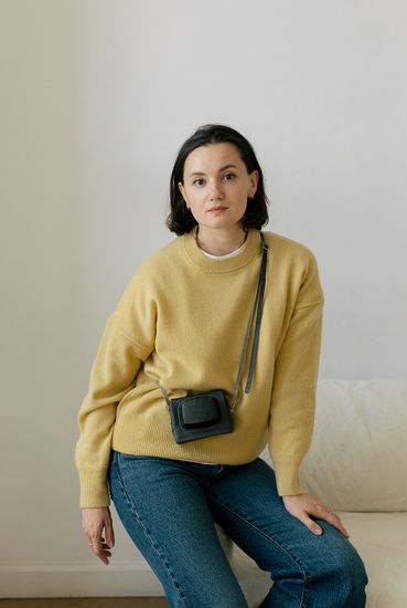 Джемпер Л.Т., 100% шерсть ягнёнка, цвет груша.