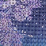 Алмазная мозаика на подрамнике с полным заполнением «МИР ЯРКИХ КРАСОК», ночная сакура, 30*40см