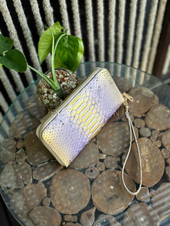 Женский кошелек из кожи питона мульти окраса WA-216