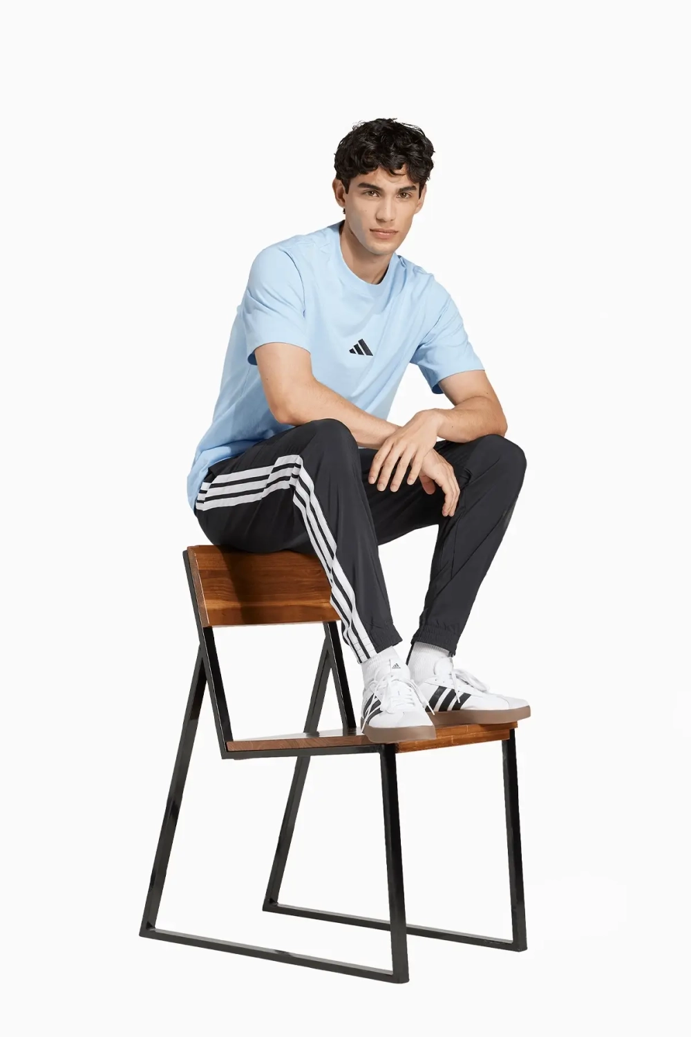 Футболка adidas 3-Stripes Tee - синий