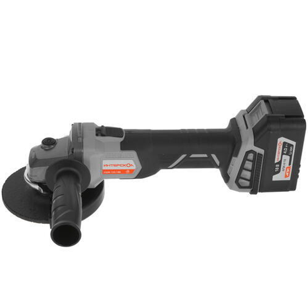 УШМ Интерскол 125/18В Li-ion акк. 4Ач, 3У сл, кейс