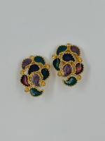 Клипсы с разноцветной эмалью