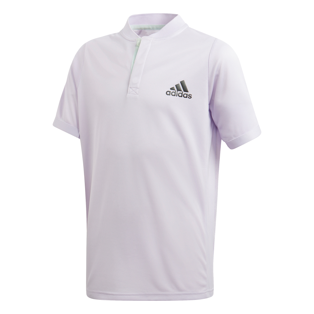 Футболка для мальчика теннисная Adidas Freelift Polo Aero Ready purple tint/legend earth